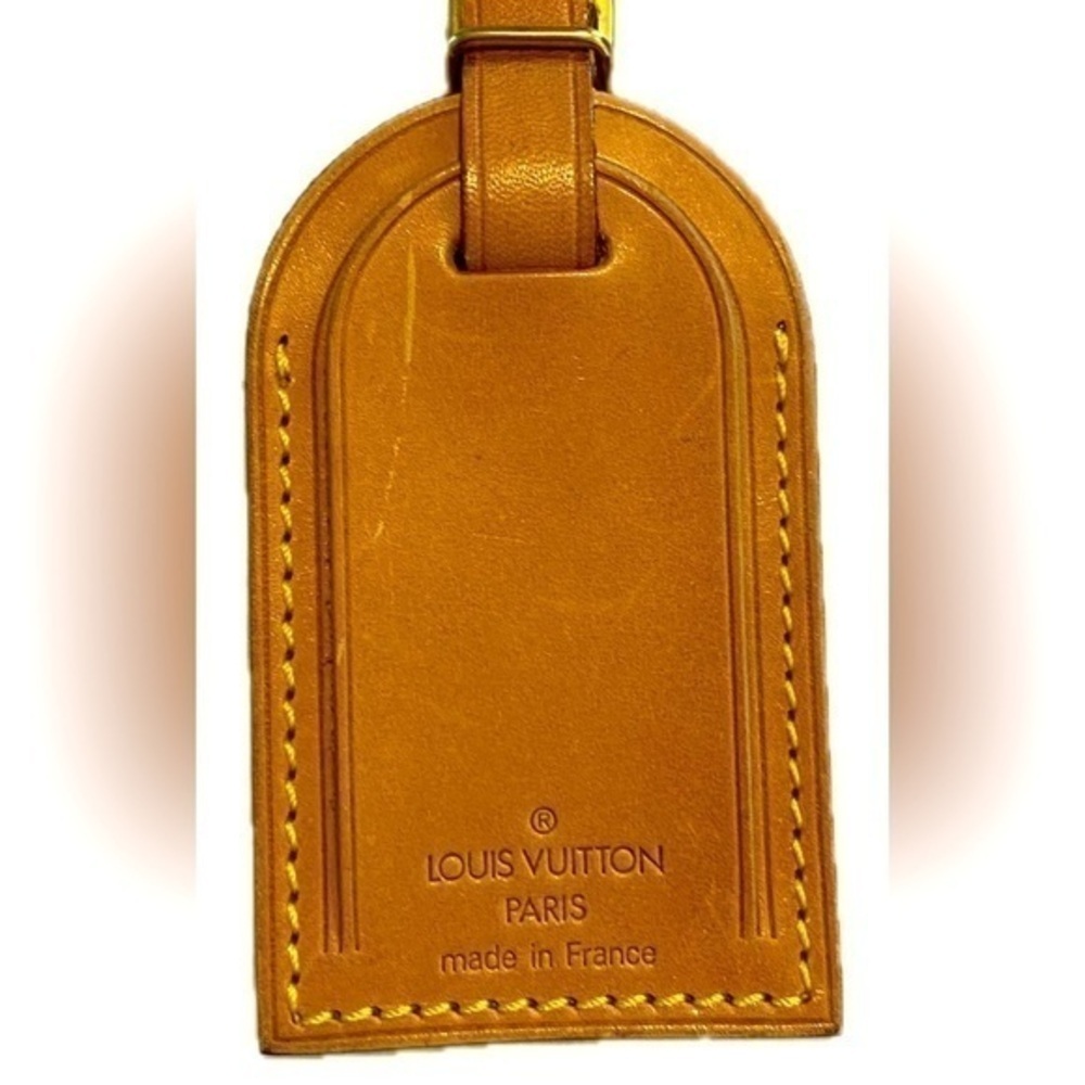 Louis Vuitton Luggage Tag Charm Vachetta Leather‎